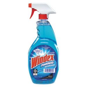 windex to clean glass